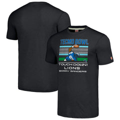 Detroit Lions Barry Sanders  Homage Unisex Tecmo Bowl Retired Player Graphic Tri-Blend T-Shirt | NFL Sale