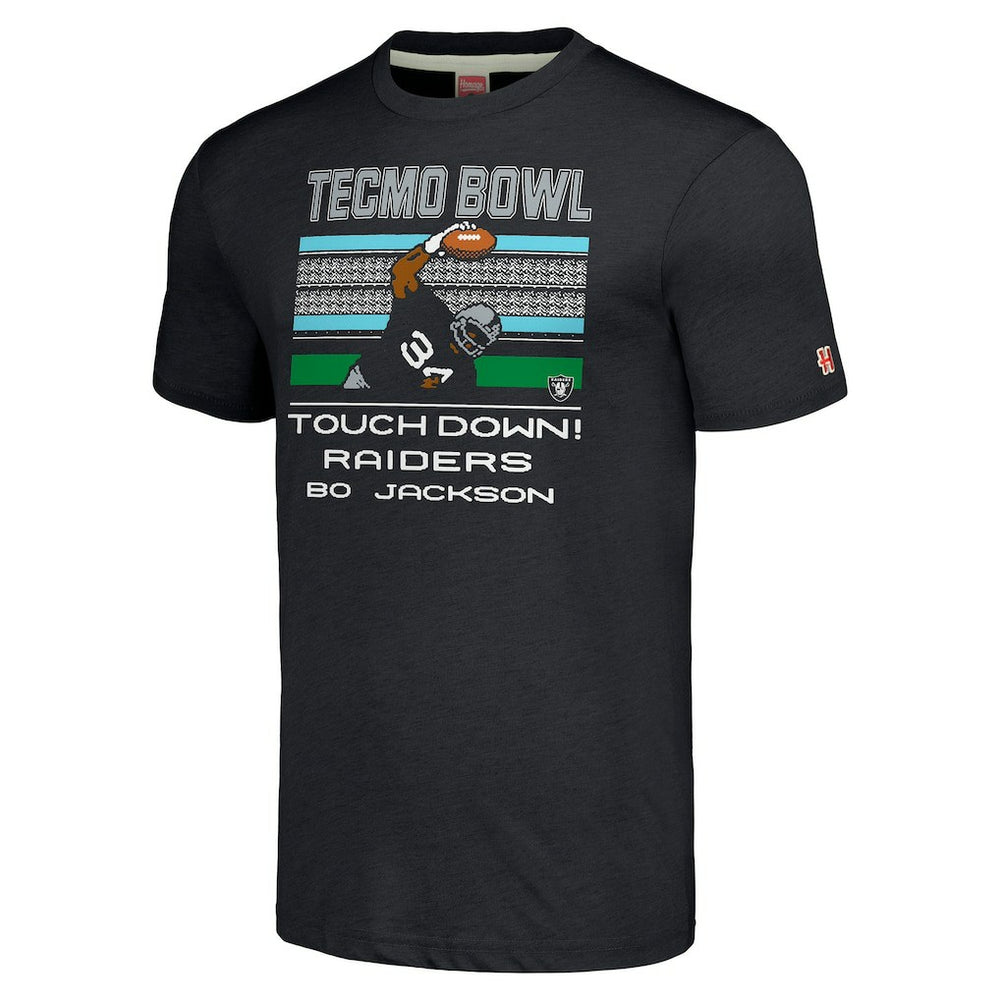 Las Vegas Raiders Bo Jackson  Homage Unisex Tecmo Bowl Retired Player Graphic Tri-Blend T-Shirt | NFL Outlet