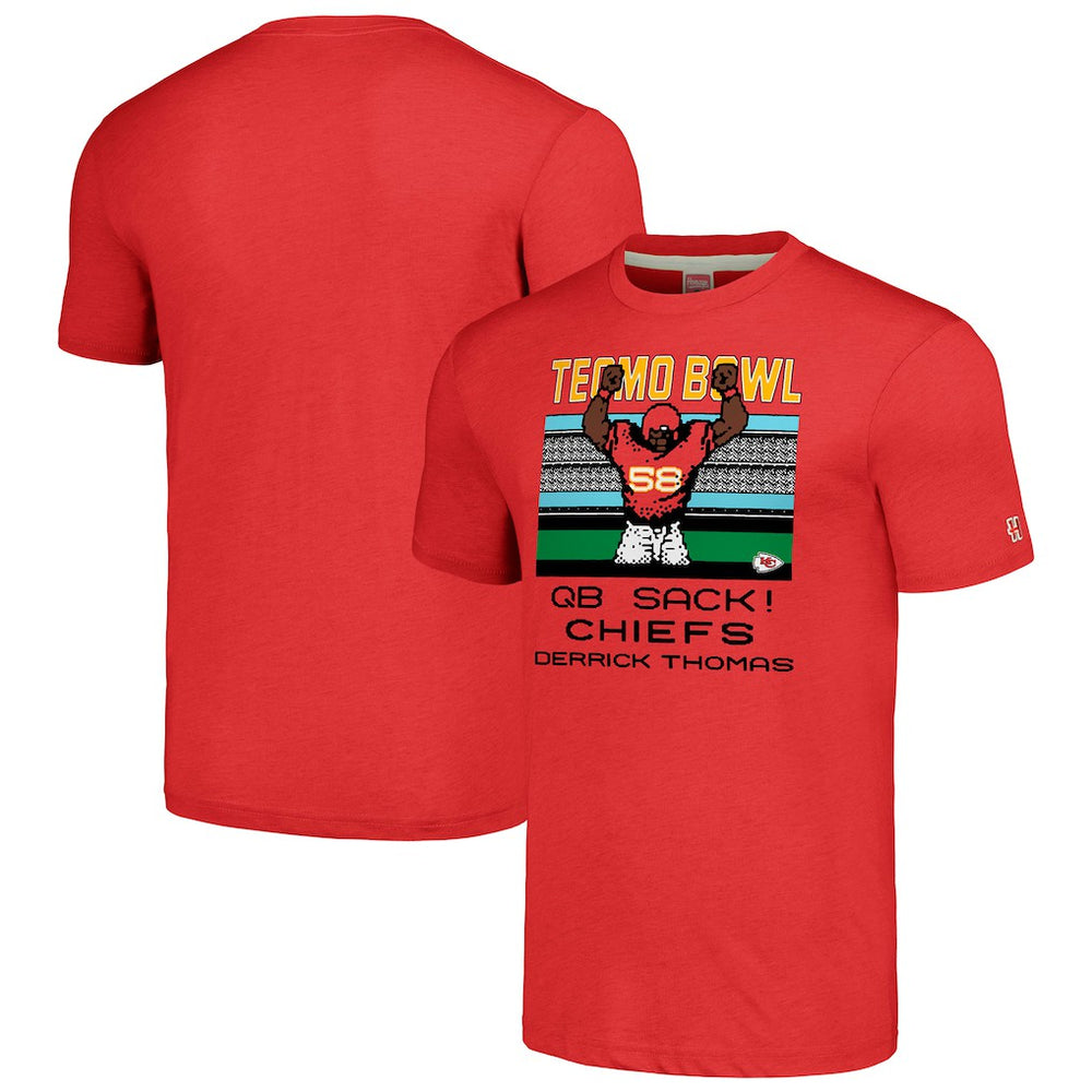 Kansas City Chiefs Derrick Thomas  Homage Unisex Tecmo Bowl Retired Player Graphic Tri-Blend T-Shirt | NFL Sale