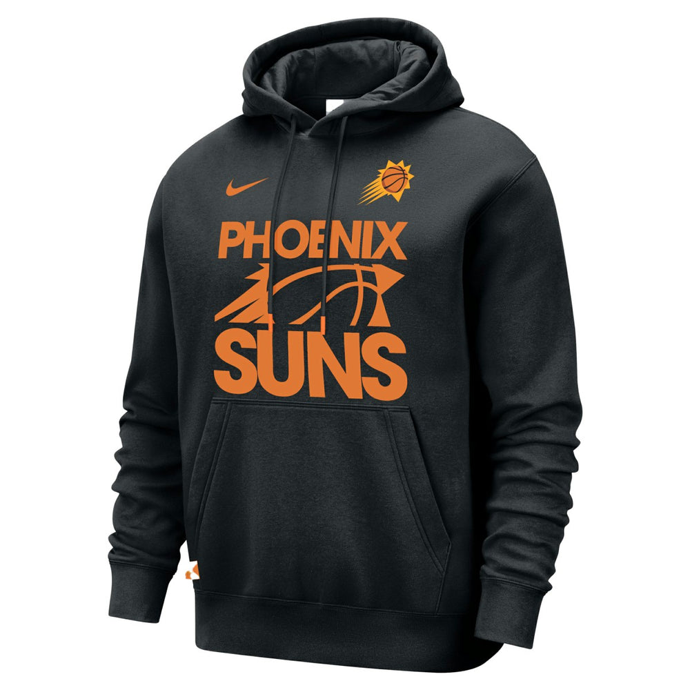 Black Phoenix Suns Courtside Club Pullover Hoodie | NBA
