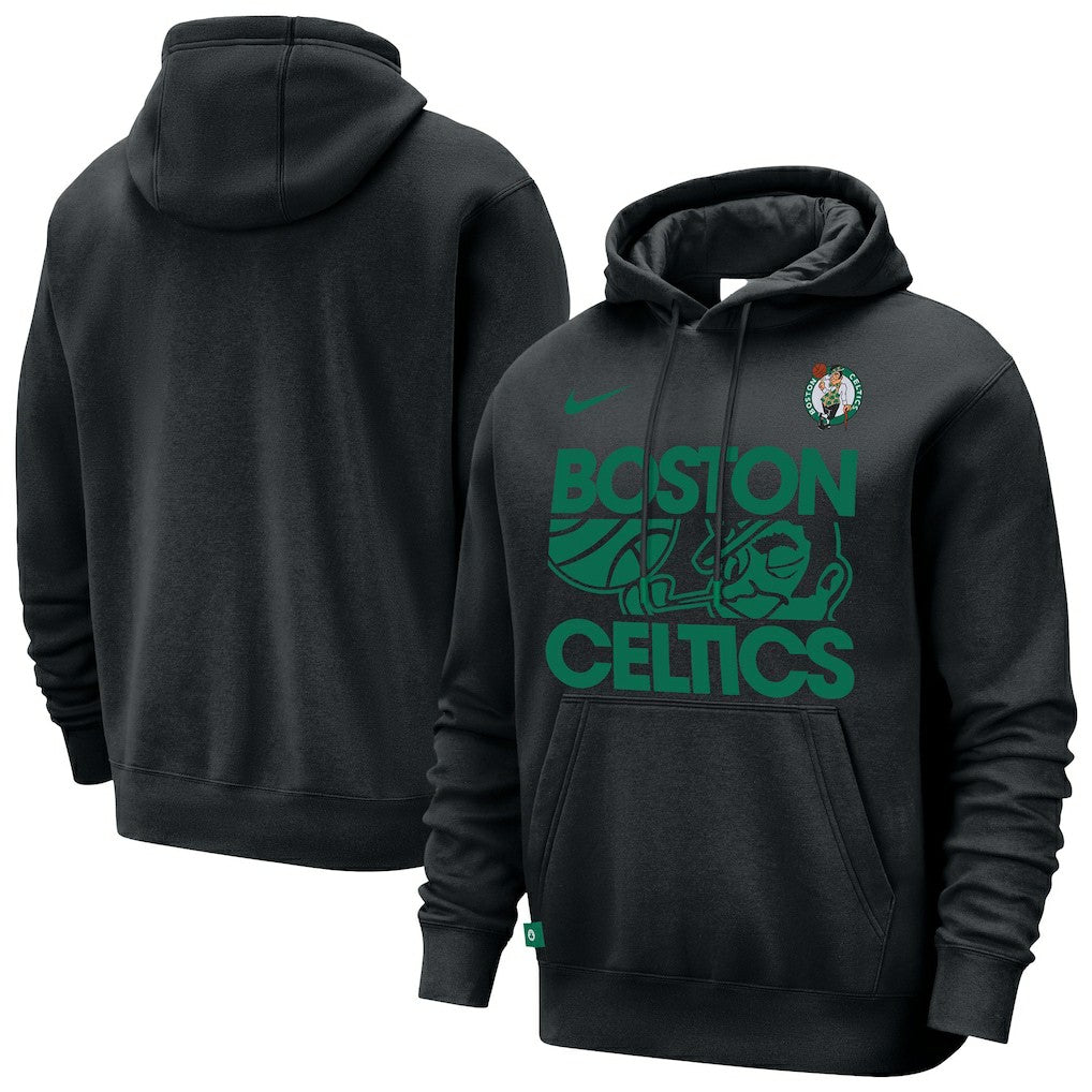 Black Boston Celtics Courtside Club Pullover Hoodie | NBA