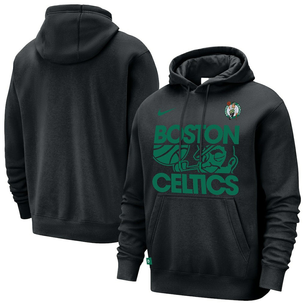 Black Boston Celtics Courtside Club Pullover Hoodie | NBA