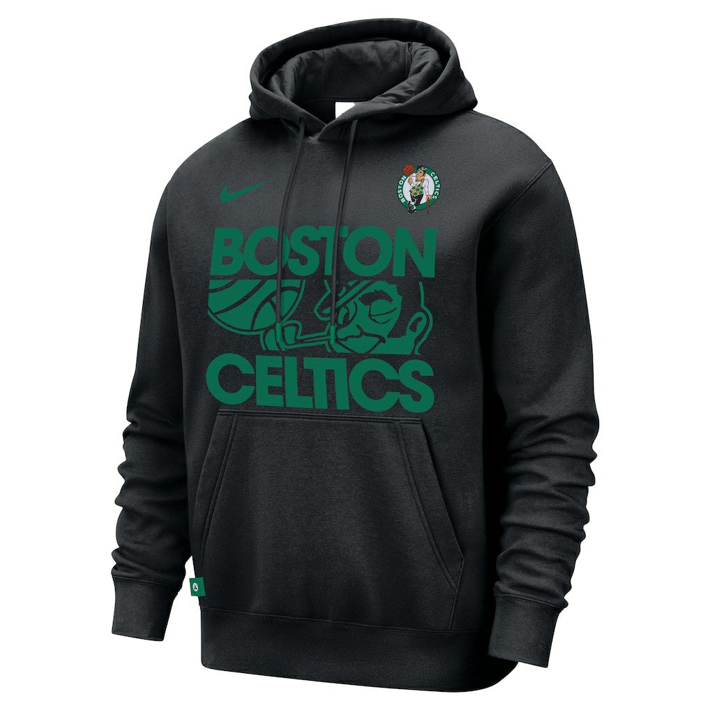 Black Boston Celtics Courtside Club Pullover Hoodie | NBA