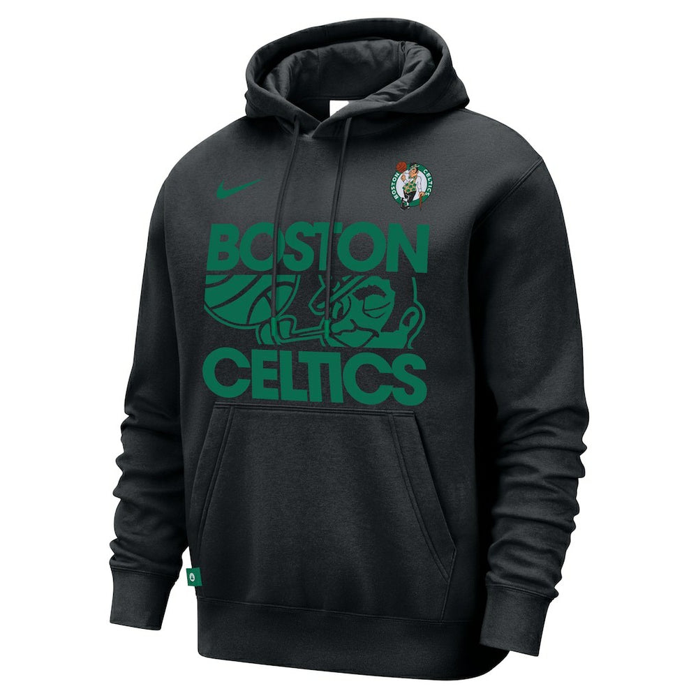 Black Boston Celtics Courtside Club Pullover Hoodie | NBA