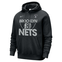 Black Brooklyn Nets Courtside Club Pullover Hoodie | NBA