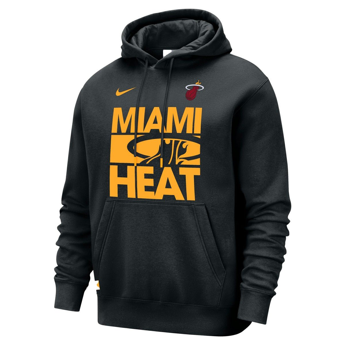 Black Miami Heat Courtside Club Pullover Hoodie | NBA