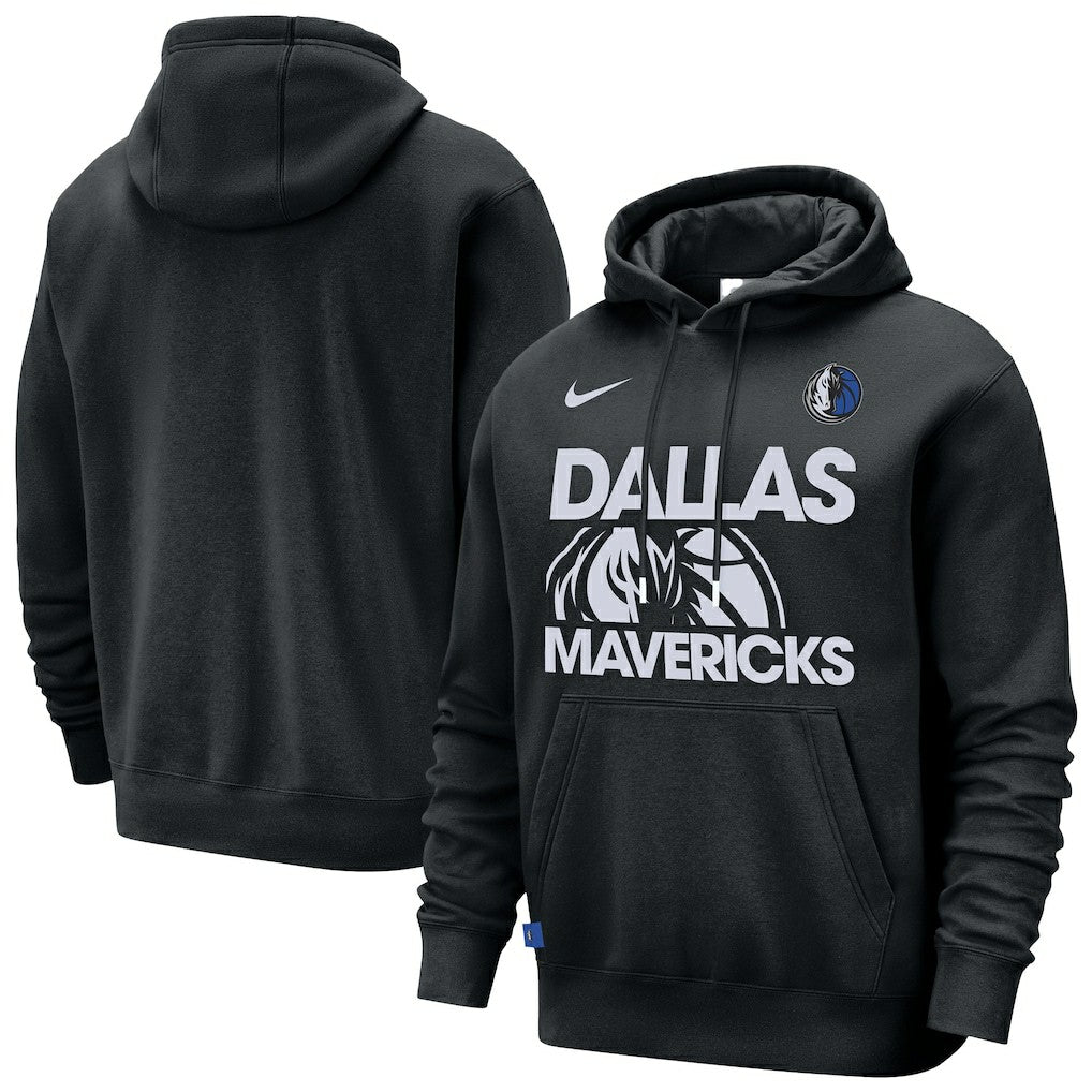Black Dallas Mavericks Courtside Club Pullover Hoodie sale | NBA