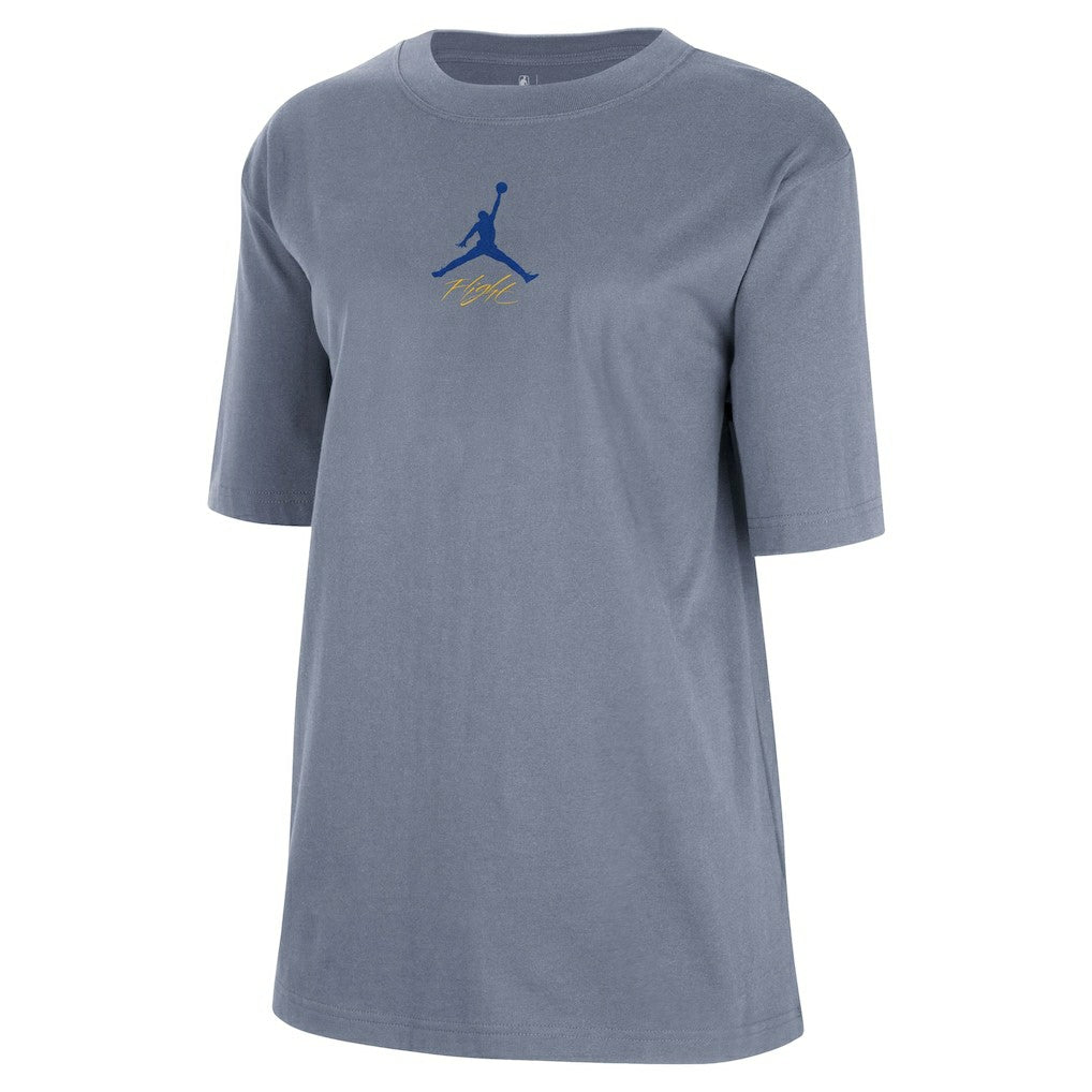 Ash Golden State Warriors Jordan Brand Women's Courtside Statement Edition Boyfriend T-Shirt sale | NBA