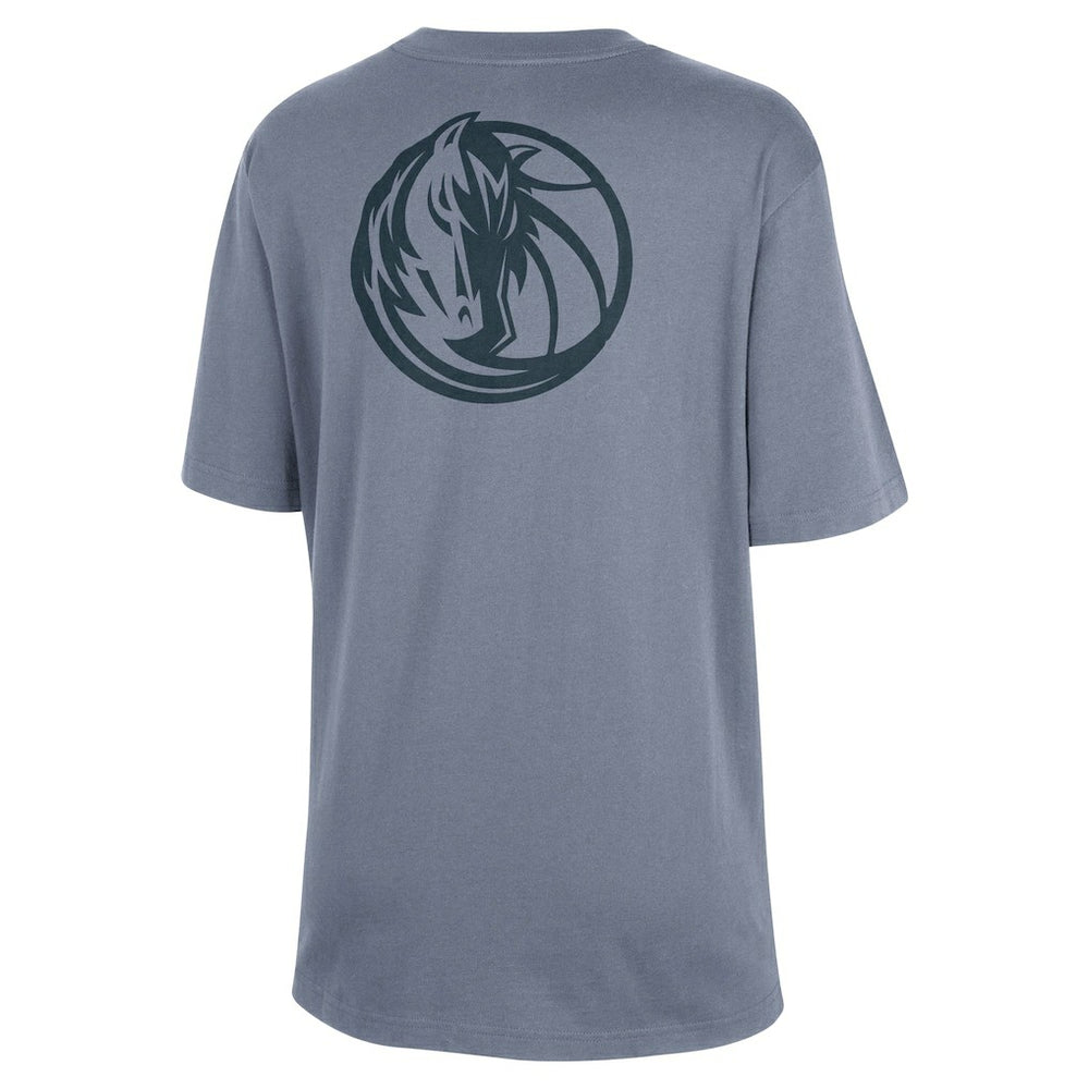 Ash Dallas Mavericks Jordan Brand Women's Courtside Statement Edition Boyfriend T-Shirt sale | NBA