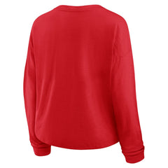 Chicago Blackhawks Fanatics Women's Oversized All Out Effort Long Sleeve Henley T-Shirt -  NHL T-shirts