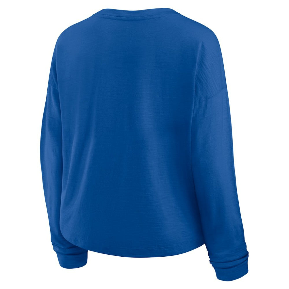 St. Louis Blues Fanatics Women's Oversized All Out Effort Long Sleeve Henley T-Shirt -  NHL T-shirts