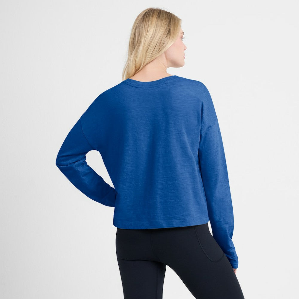 St. Louis Blues Fanatics Women's Oversized All Out Effort Long Sleeve Henley T-Shirt -  NHL T-shirts