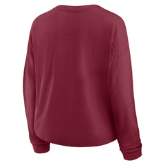 Colorado Avalanche Fanatics Women's Oversized All Out Effort Long Sleeve Henley T-Shirt -  NHL T-shirts