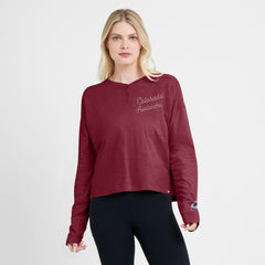Colorado Avalanche Fanatics Women's Oversized All Out Effort Long Sleeve Henley T-Shirt -  NHL T-shirts