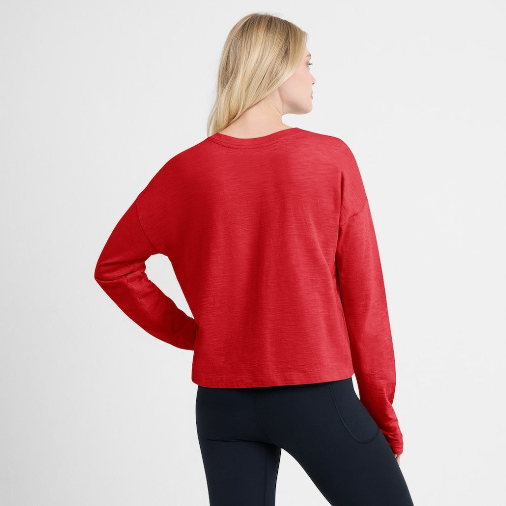 New Jersey Devils Fanatics Women's Oversized All Out Effort Long Sleeve Henley T-Shirt -  NHL T-shirts