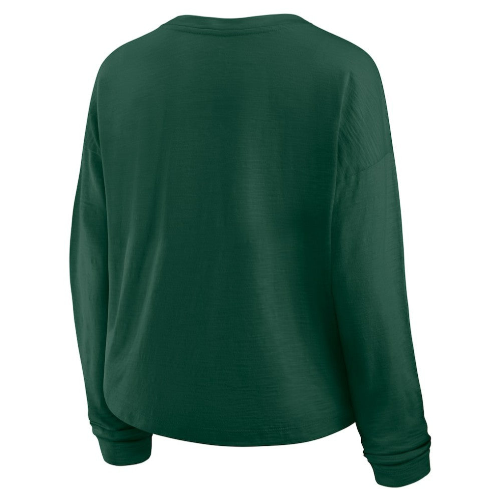 Minnesota Wild Fanatics Women's Oversized All Out Effort Long Sleeve Henley T-Shirt -  NHL T-shirts
