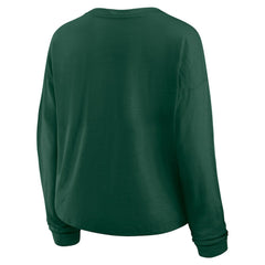 Minnesota Wild Fanatics Women's Oversized All Out Effort Long Sleeve Henley T-Shirt -  NHL T-shirts