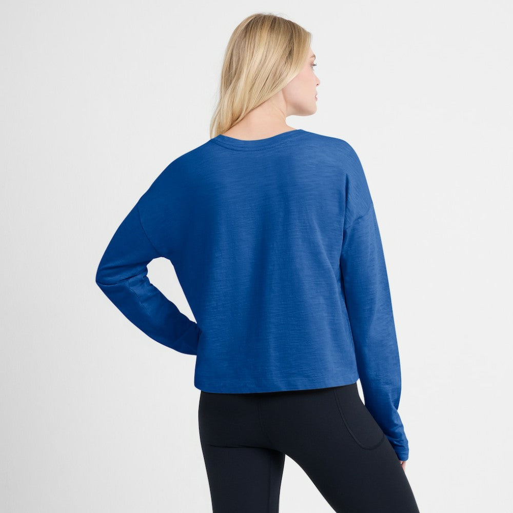 New York Rangers Fanatics Women's Oversized All Out Effort Long Sleeve Henley T-Shirt -  NHL T-shirts