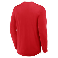 Washington Capitals Fanatics Adrenaline Push Long Sleeve Henley Shirt -  NHL