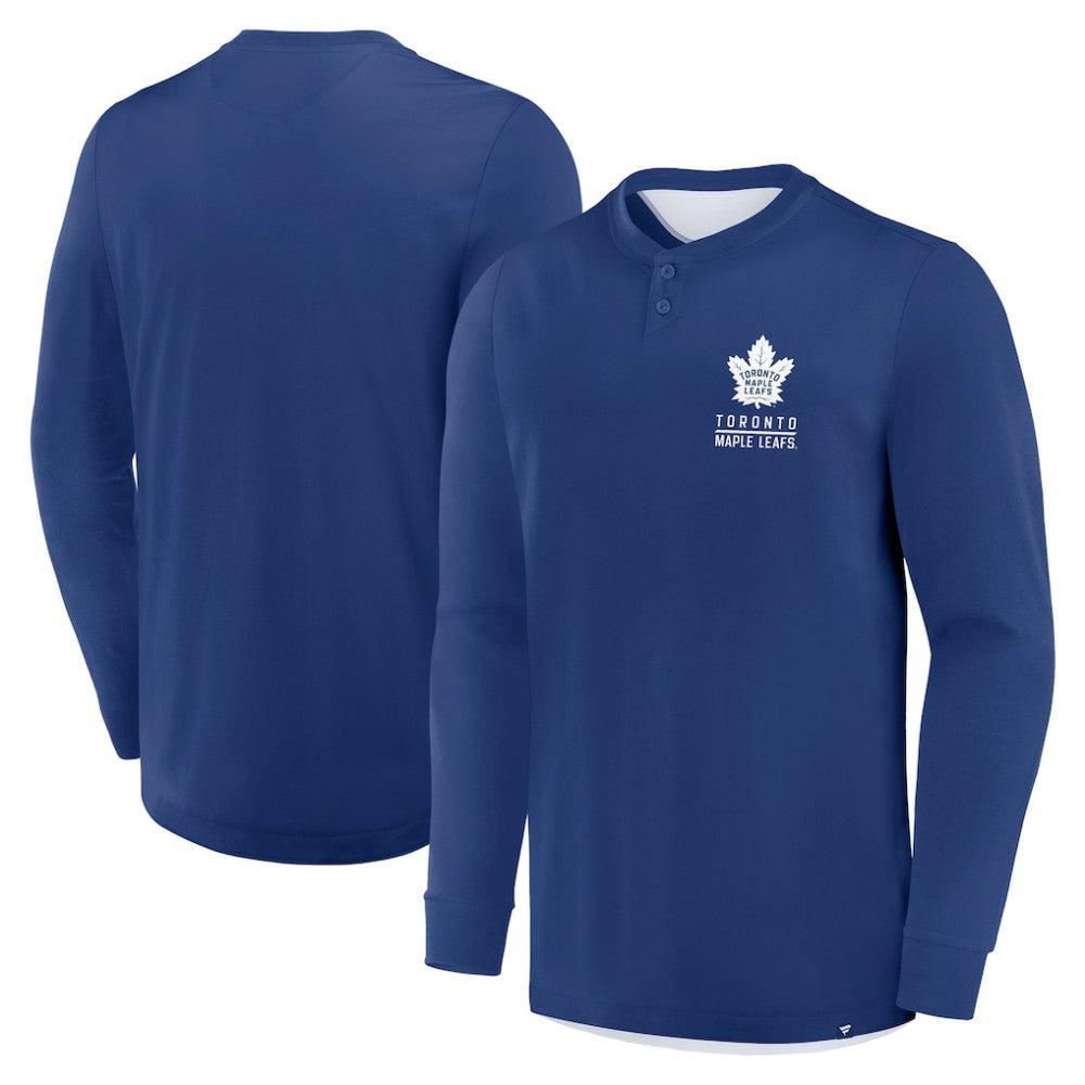 Toronto Maple Leafs Fanatics Adrenaline Push Long Sleeve Henley Shirt -  NHL