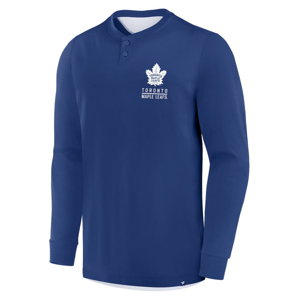 Toronto Maple Leafs Fanatics Adrenaline Push Long Sleeve Henley Shirt -  NHL