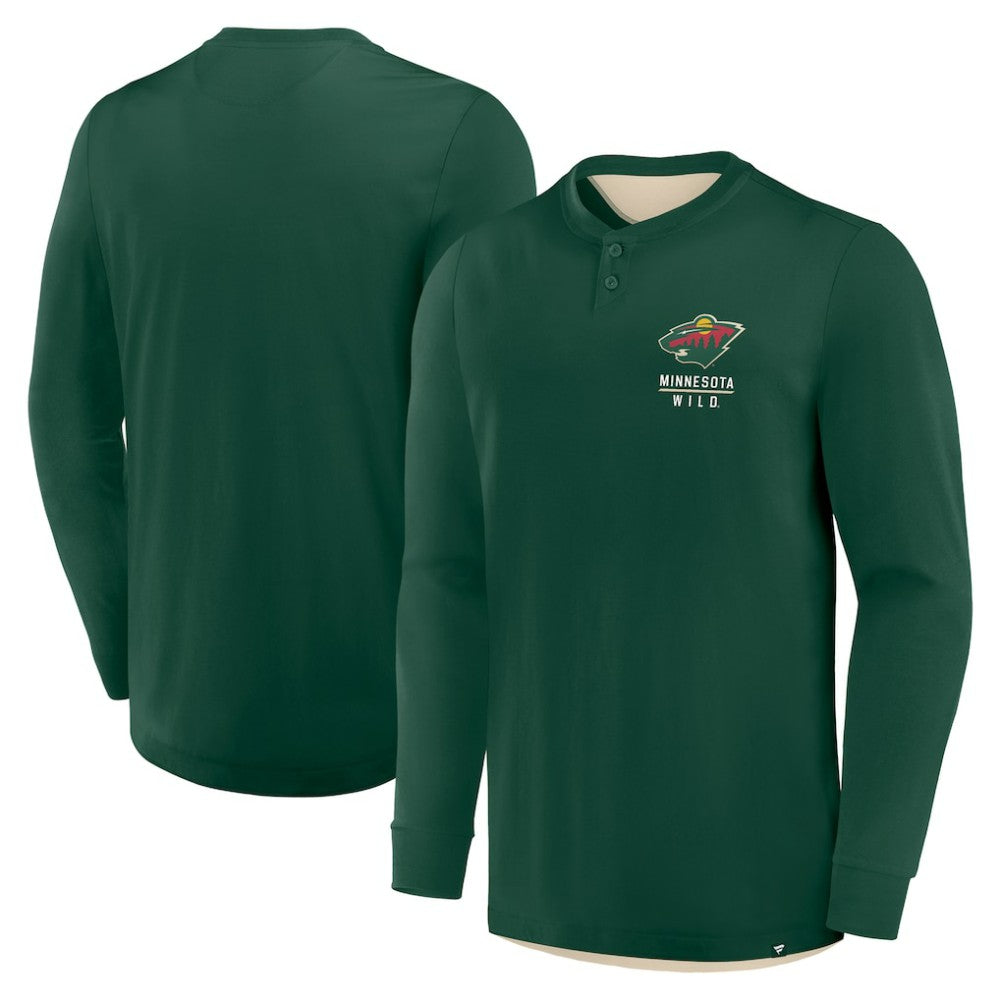 Minnesota Wild Fanatics Adrenaline Push Long Sleeve Henley Shirt -  NHL