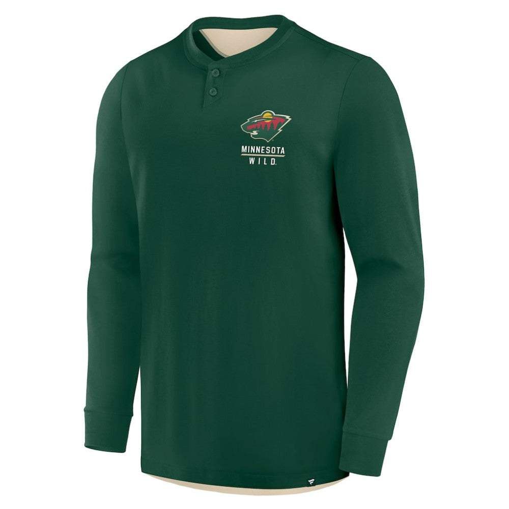 Minnesota Wild Fanatics Adrenaline Push Long Sleeve Henley Shirt -  NHL