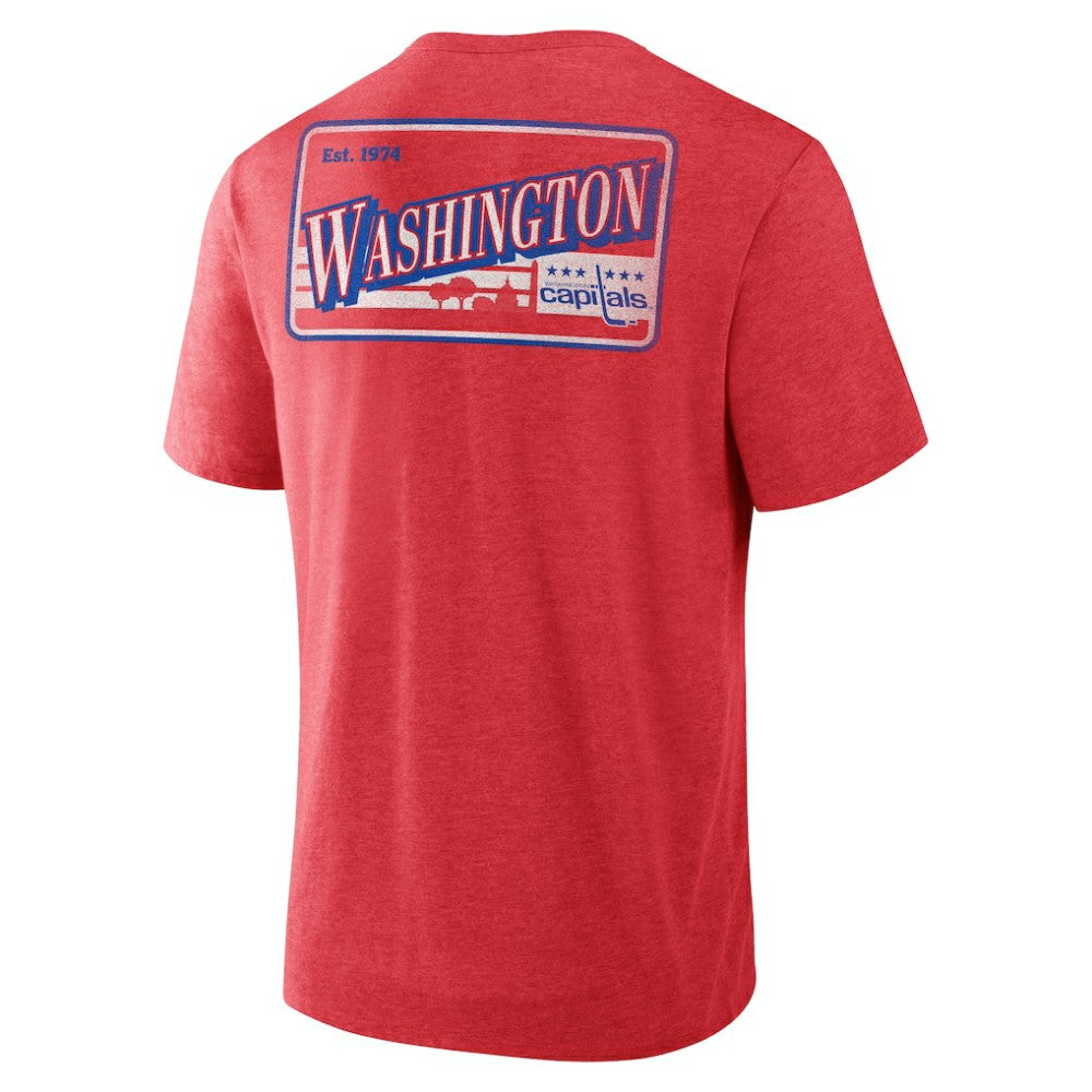Washington Capitals Fanatics Fan Lanes Tri-Blend T-Shirt -  NHL T-shirts