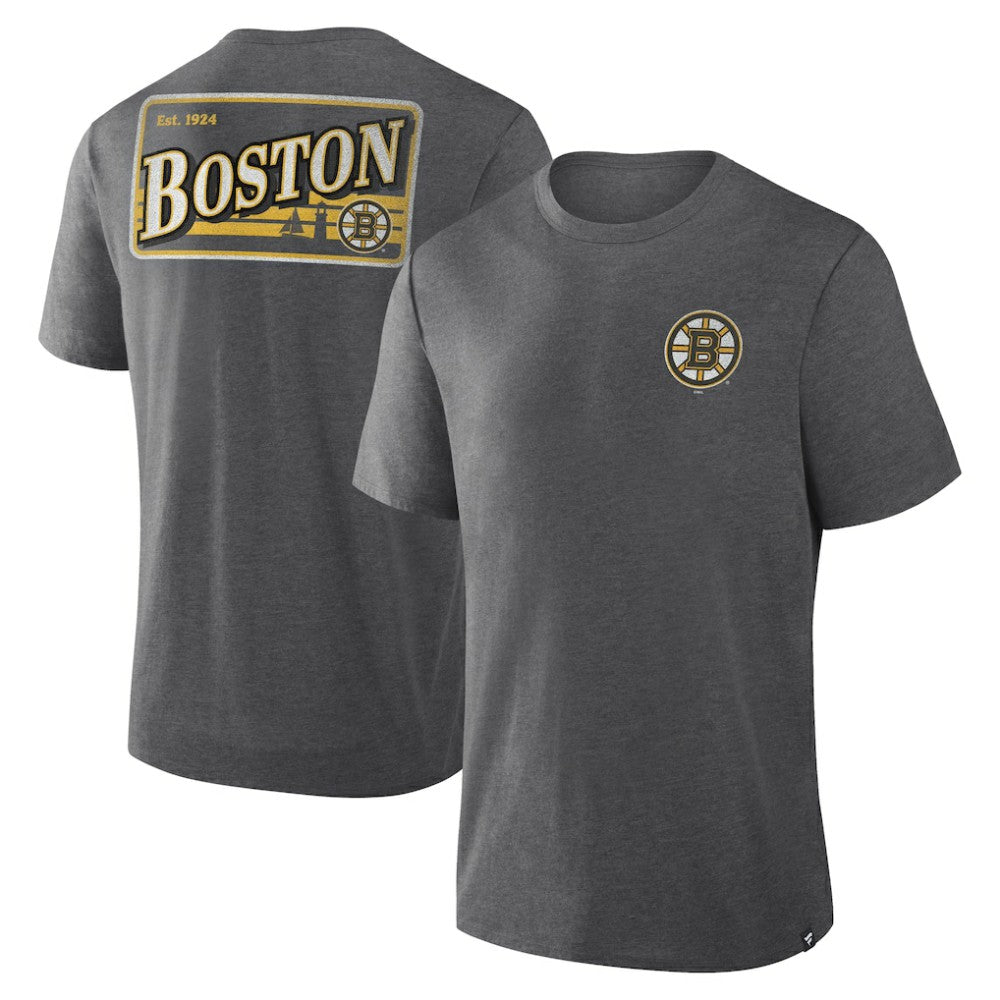 Boston Bruins Fanatics Fan Lanes Tri-Blend T-Shirt -  NHL T-shirts