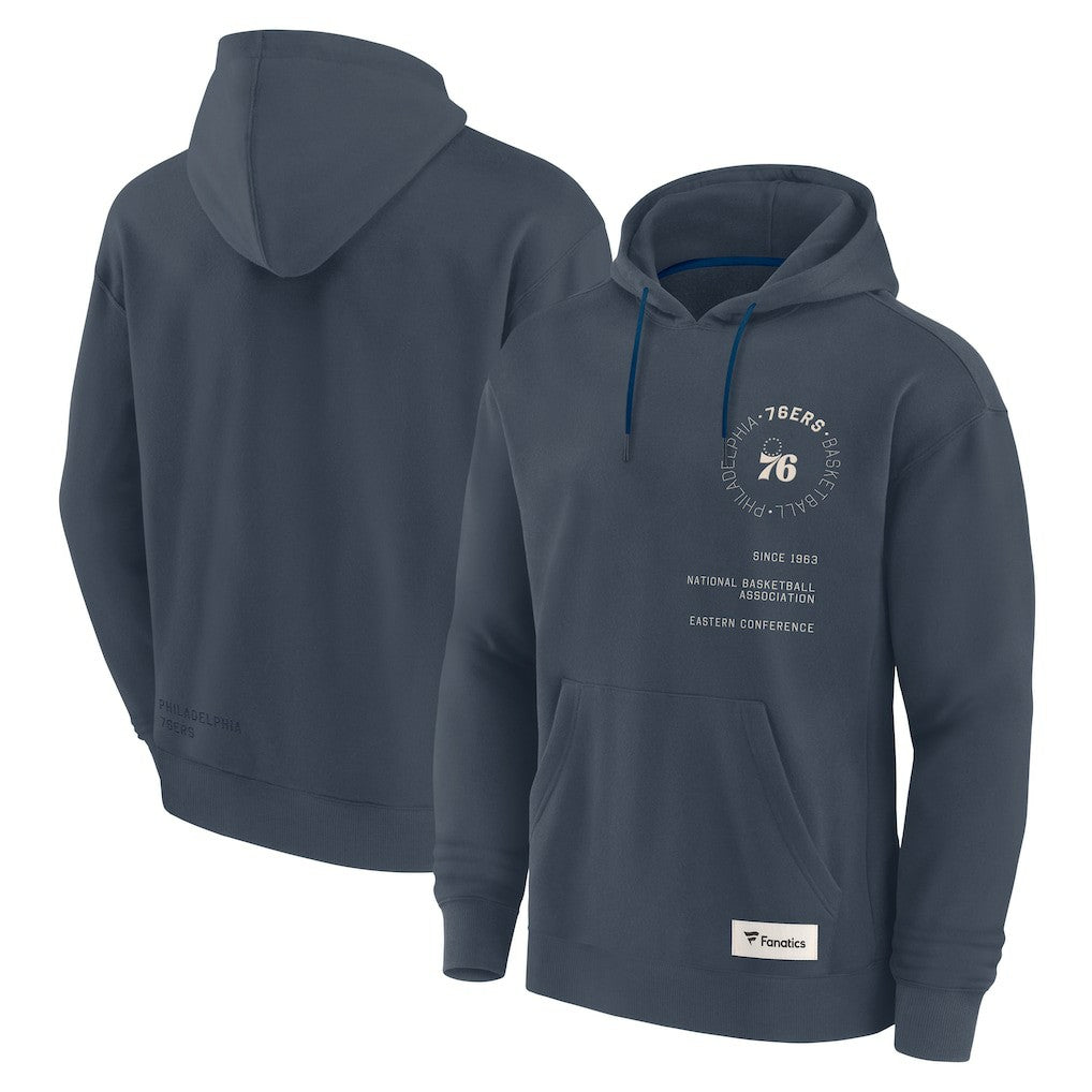 Blue Philadelphia 76ers Future Ground Info Elements Premium Pullover Hoodie | NBA