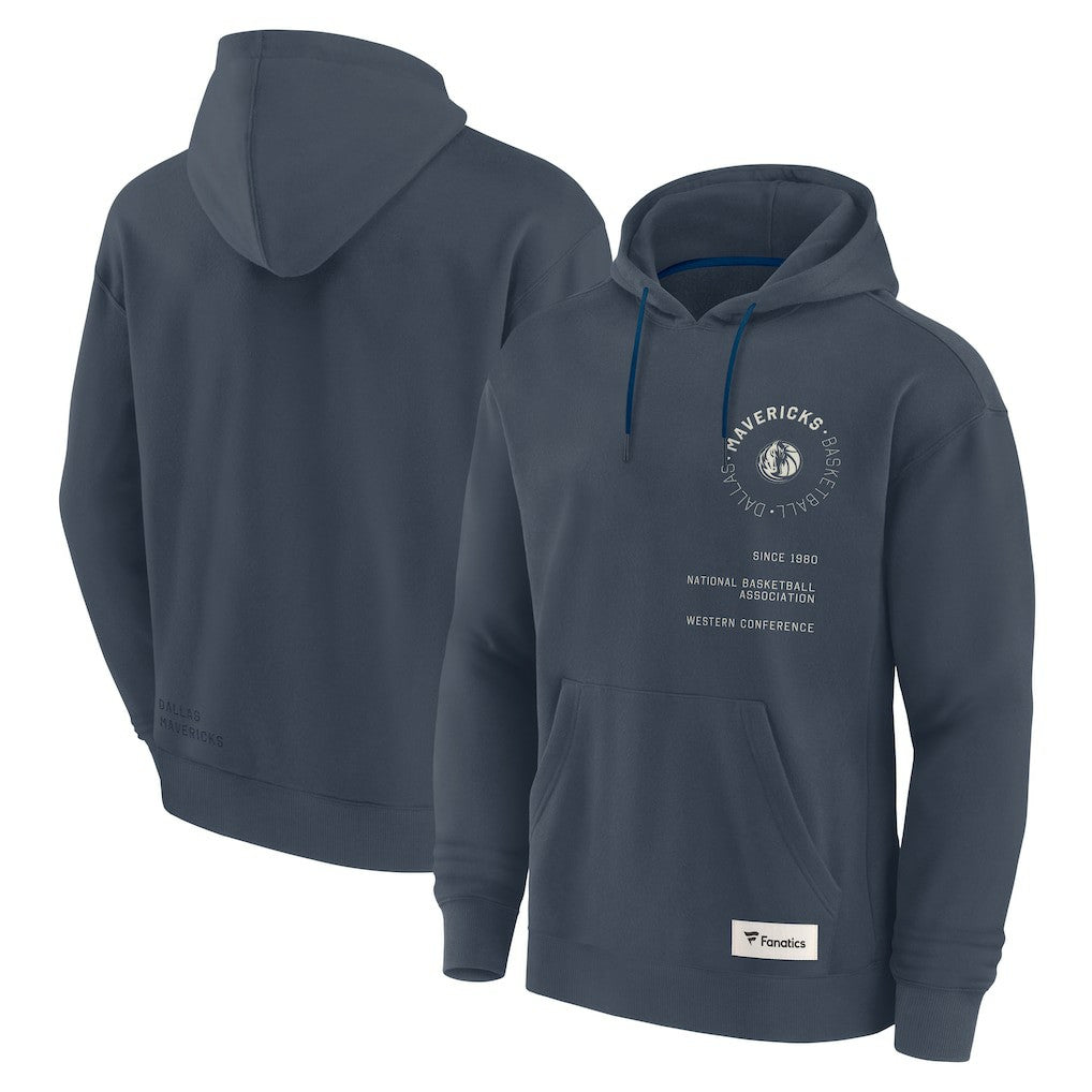 Blue Dallas Mavericks Future Ground Info Elements Premium Pullover Hoodie sale | NBA