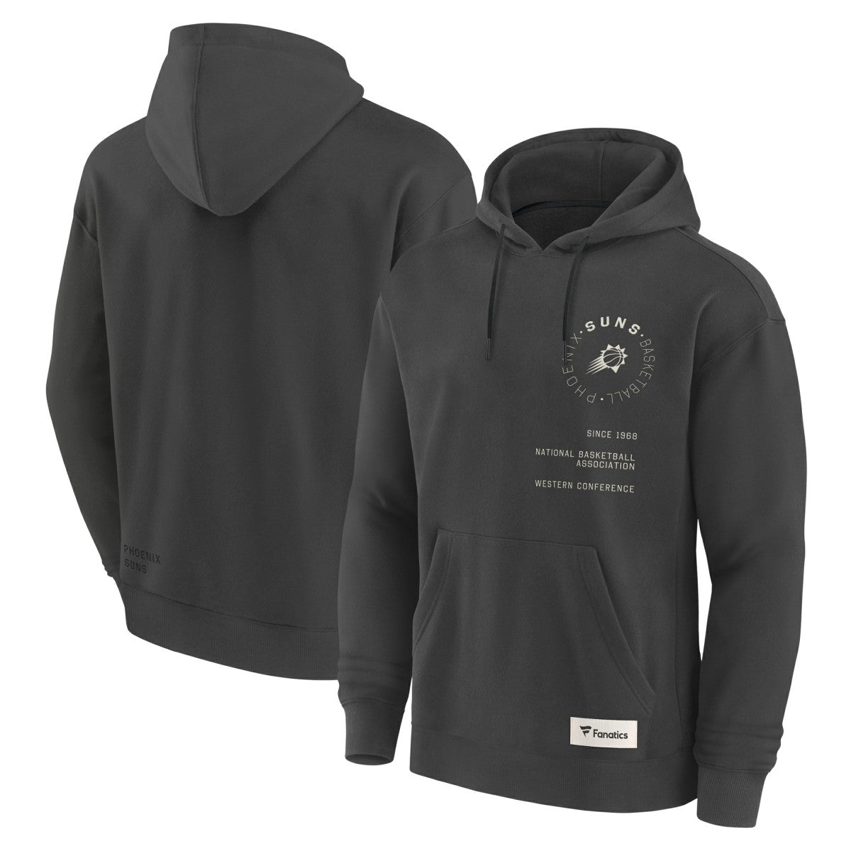 Gray Phoenix Suns Future Ground Info Elements Premium Pullover Hoodie | NBA
