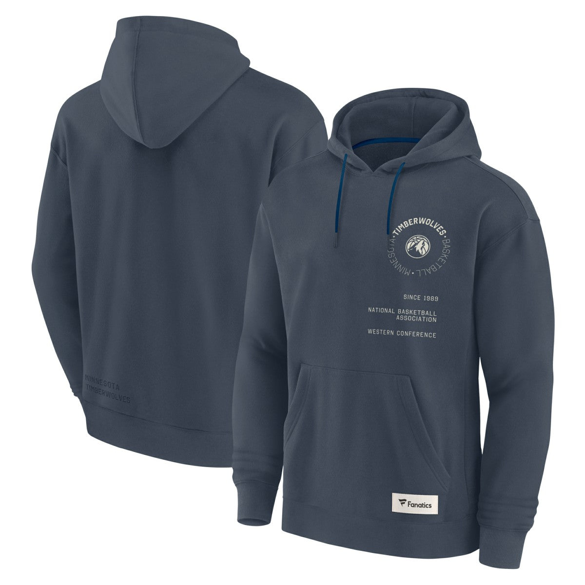 Blue Minnesota Timberwolves Future Ground Info Elements Premium Pullover Hoodie | NBA