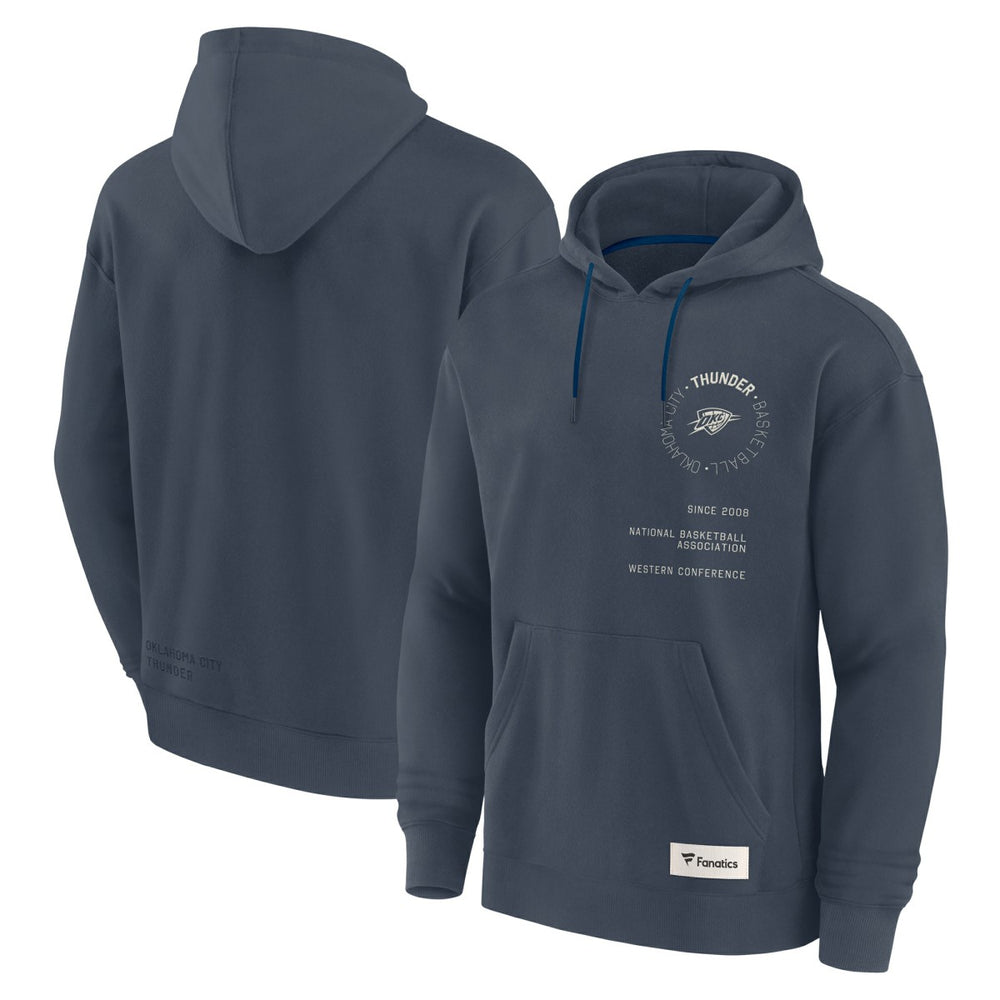 Blue Oklahoma City Thunder Future Ground Info Elements Premium Pullover Hoodie | NBA