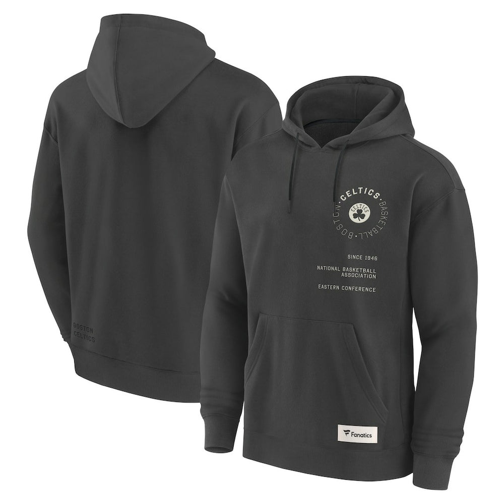 Gray Boston Celtics Future Ground Info Elements Premium Pullover Hoodie | NBA