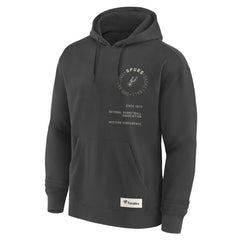 Gray San Antonio Spurs Future Ground Info Elements Premium Pullover Hoodie | NBA