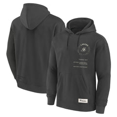 Gray Los Angeles Lakers Future Ground Info Elements Premium Pullover Hoodie | NBA
