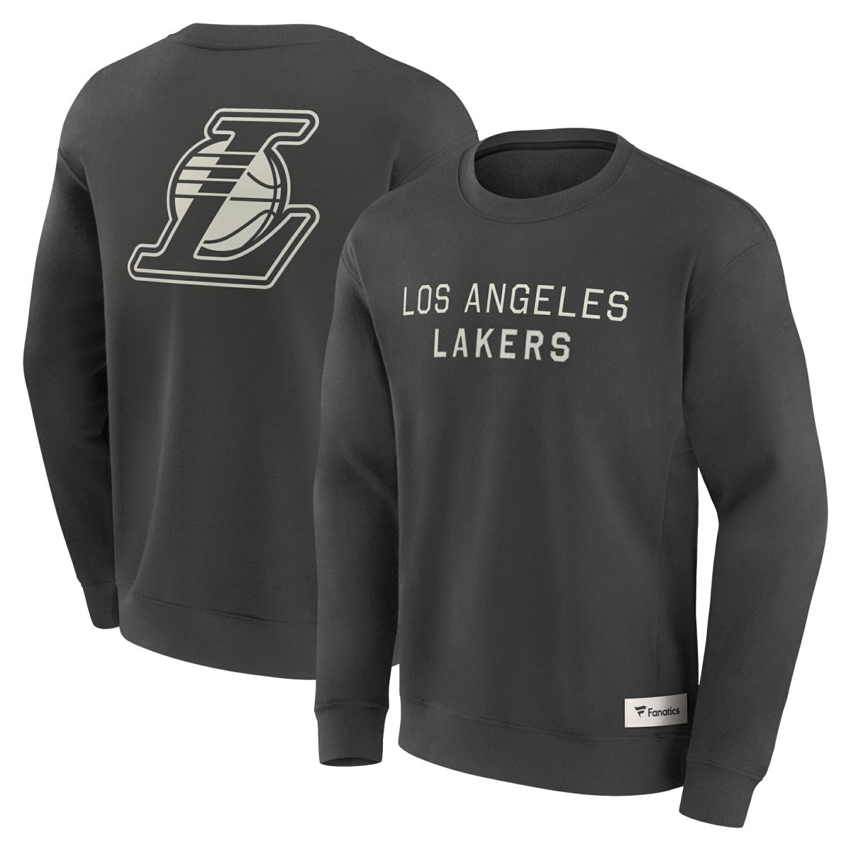 Gray Los Angeles Lakers Elements Future Ground Lettering Pullover Sweatshirt | NBA