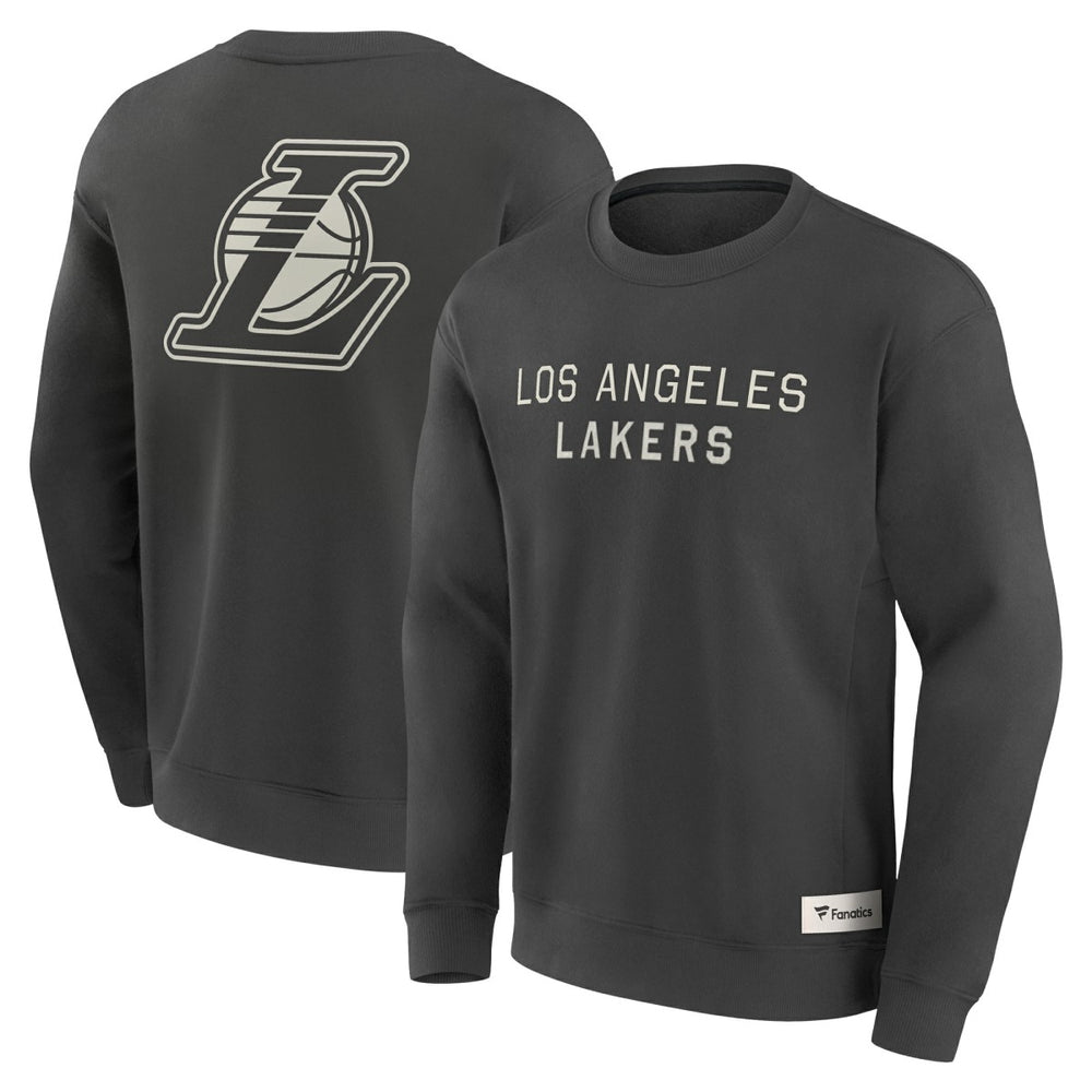 Gray Los Angeles Lakers Elements Future Ground Lettering Pullover Sweatshirt | NBA
