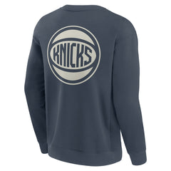 Blue New York Knicks Elements Future Ground Lettering Pullover Sweatshirt | NBA