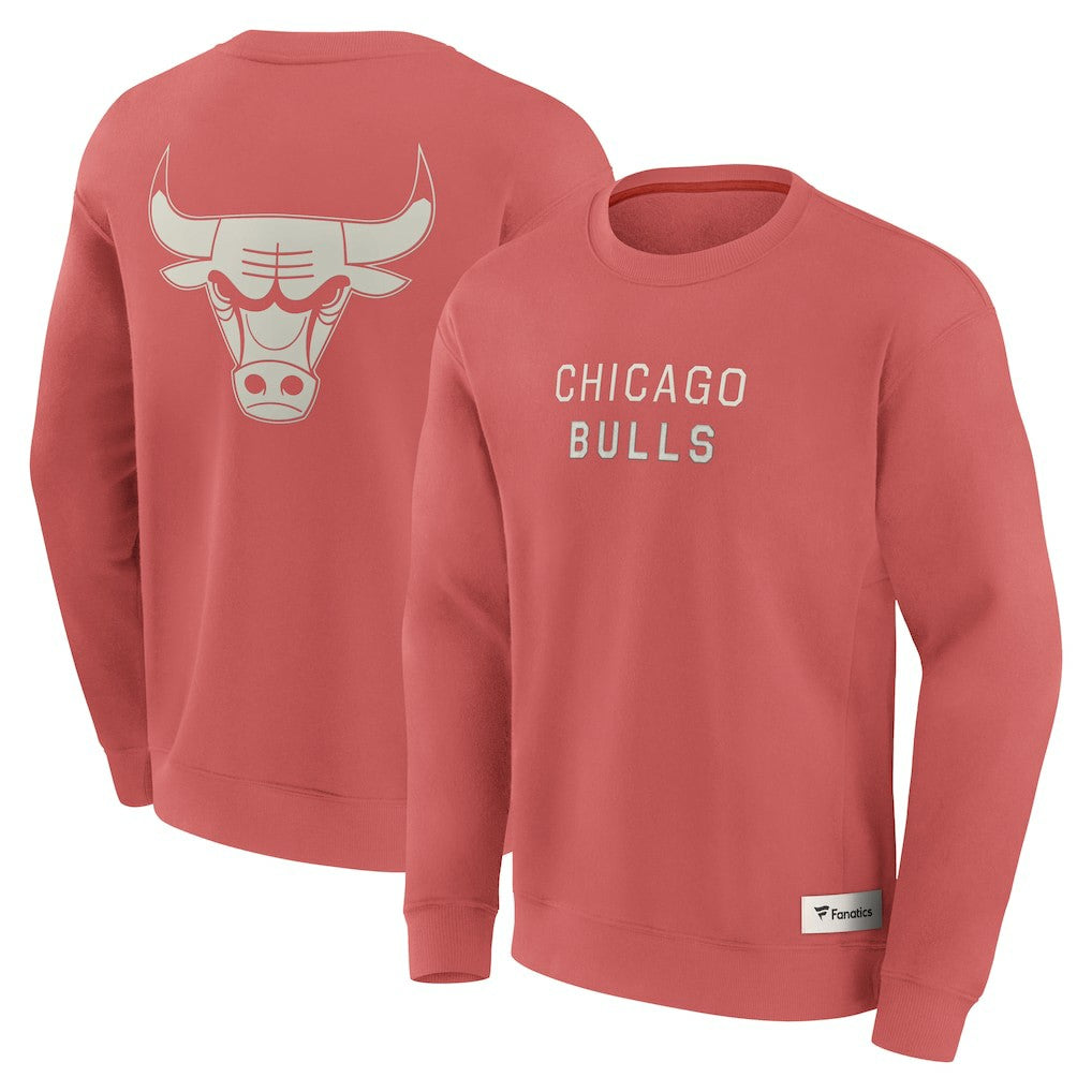 Red Chicago Bulls Elements Future Ground Lettering Pullover Sweatshirt | NBA
