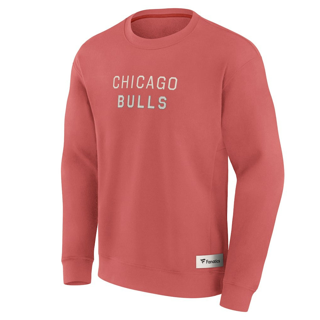 Red Chicago Bulls Elements Future Ground Lettering Pullover Sweatshirt | NBA