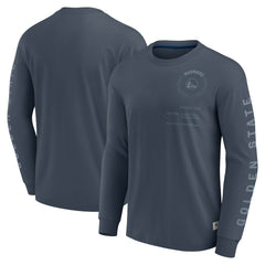 Blue Golden State Warriors Elements Future Ground Tonal Info Long Sleeve T-Shirt sale | NBA