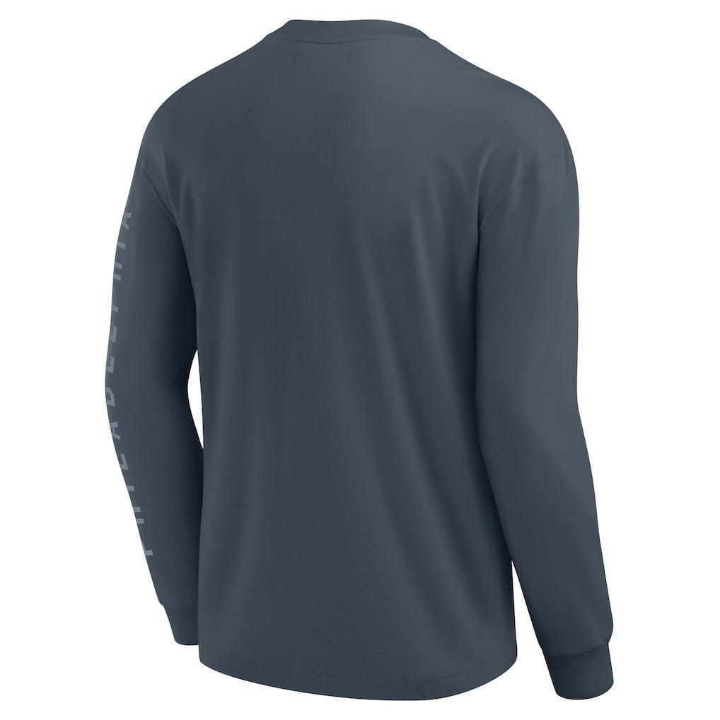 Blue Philadelphia 76ers Elements Future Ground Tonal Info Long Sleeve T-Shirt | NBA