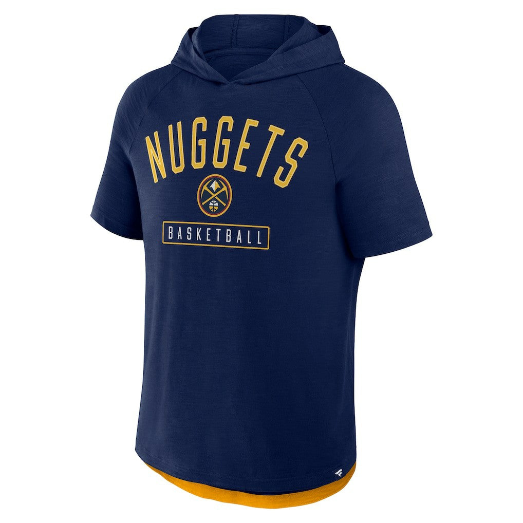 Navy Denver Nuggets Pass Legend Raglan Hoodie T-Shirt sale | NBA