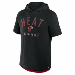 Black Miami Heat Pass Legend Raglan Hoodie T-Shirt | NBA