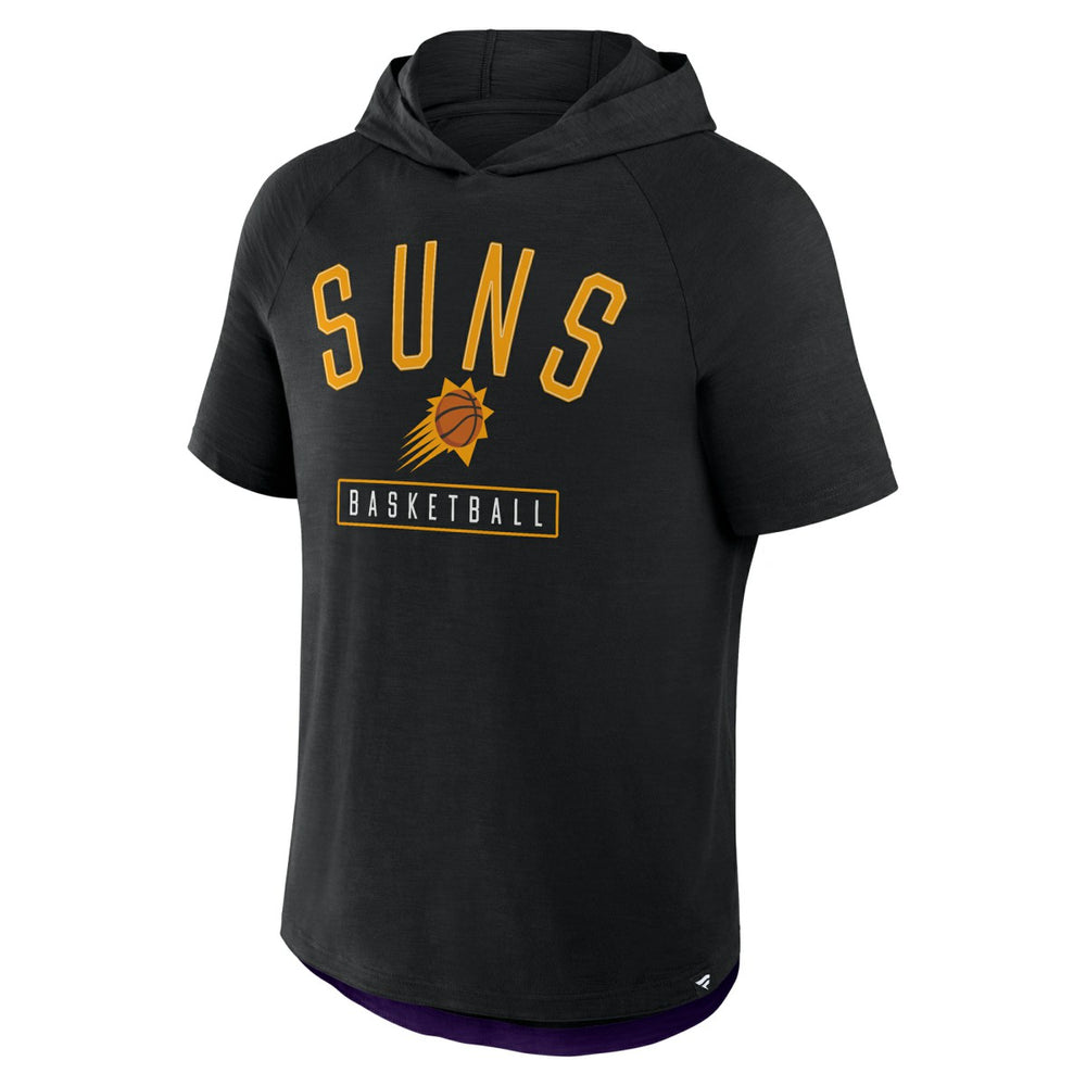Black Phoenix Suns Pass Legend Raglan Hoodie T-Shirt | NBA