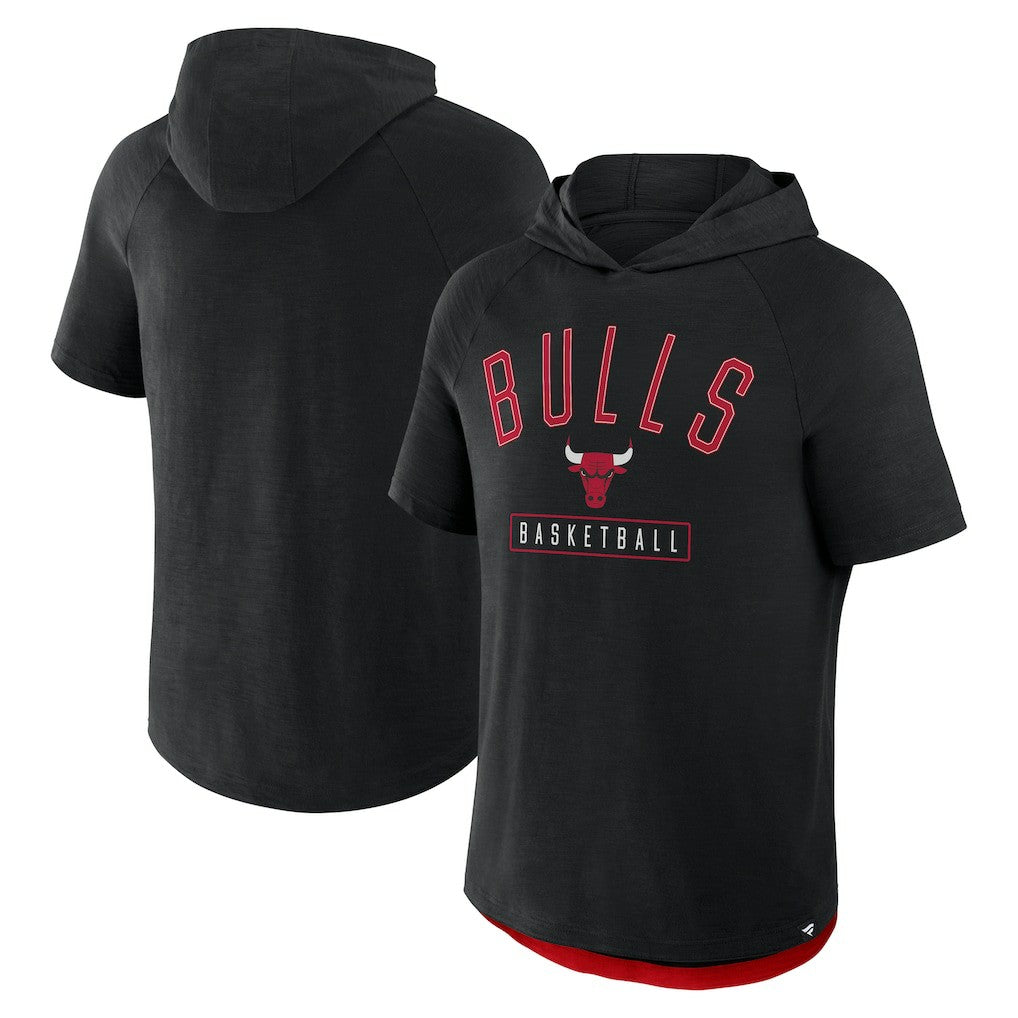 Black Chicago Bulls Pass Legend Raglan Hoodie T-Shirt sale | NBA
