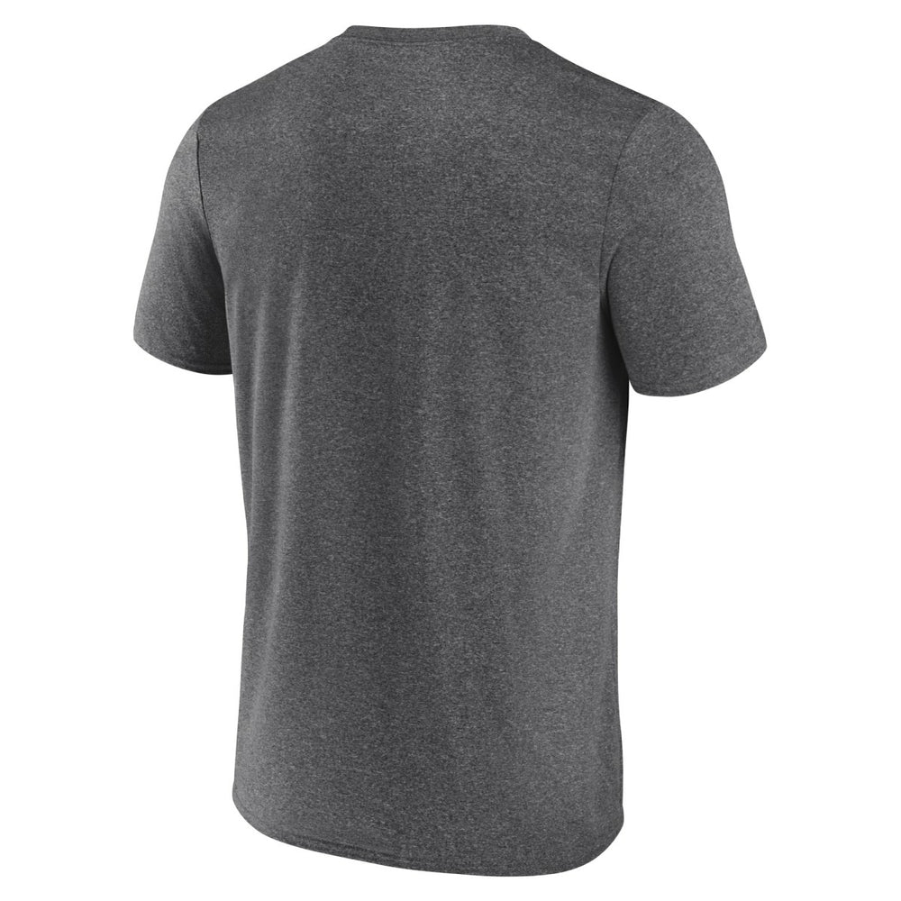Heather Charcoal Sacramento Kings Logo Athletic Block Practice Performance T-Shirt | NBA