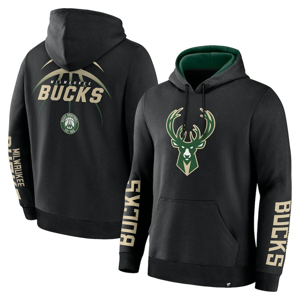 Black Milwaukee Bucks Legacy Guard Pullover Hoodie | NBA